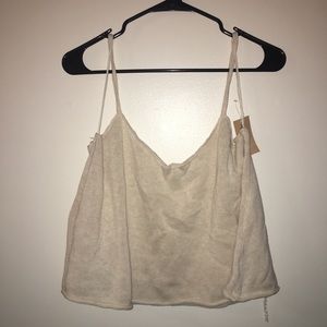 NWT Cream crop top